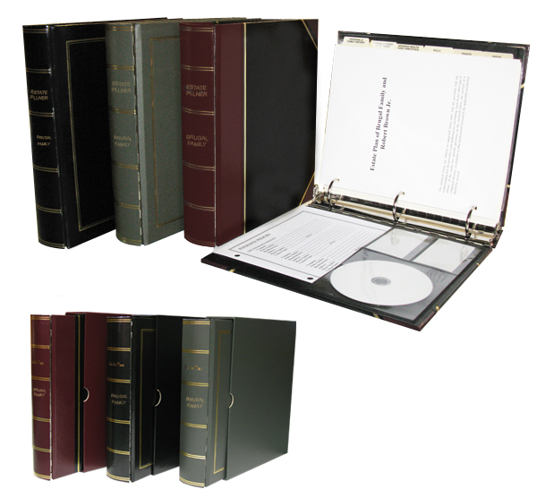 Image of our heavy duty/royal estate planning kit.