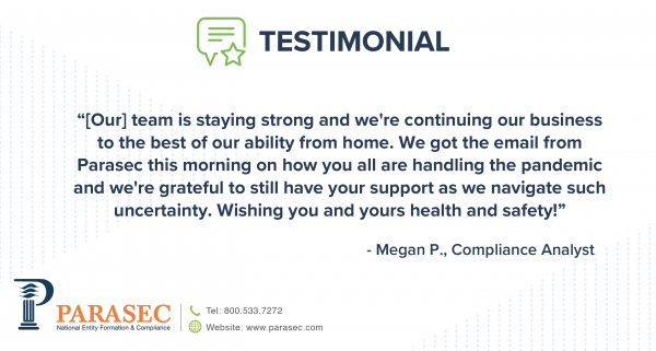 Parasec Client Testimonial - Megan P