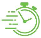 Image of stop watch with lines to indicate speedy SOP notification as part of our registered agent services